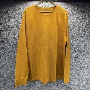 Goodfellow & Co Men’s XXL Mustard Yellow Long Sleeve Crewneck Pullover Shirt